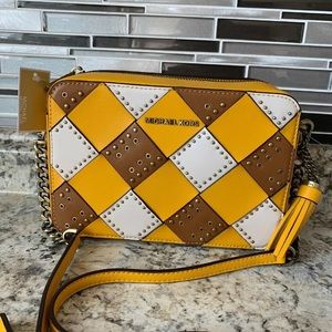 Michael Kors Crossbody MD Camera Bag Purse Leather